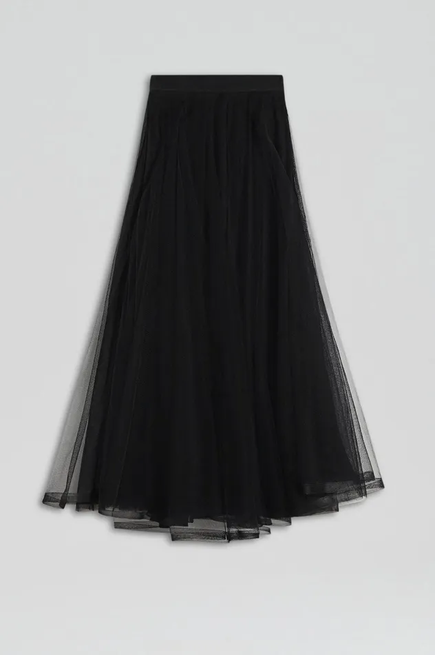 Women Skirts Scanlan Theodore TULLE SKIRT BLACK Women Skirts Scanlan Theodore TULLE SKIRT BLACK