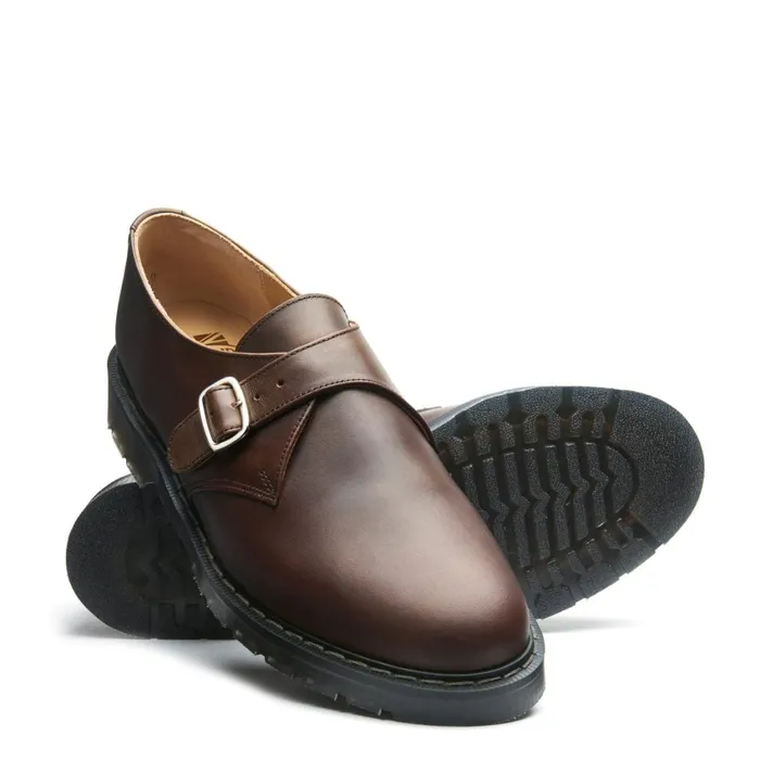 Women Solovair Monk Shoes Gaucho Crazy Horse Monk Shoe