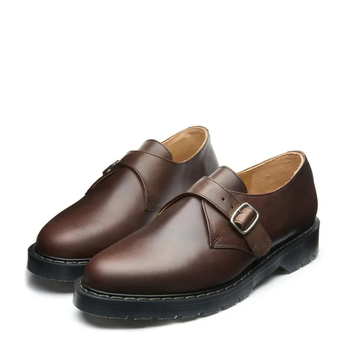 Women Solovair Monk Shoes Gaucho Crazy Horse Monk Shoe