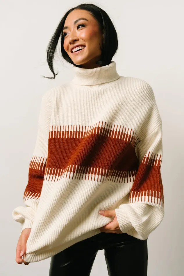 Women Sweaters Baltic Born Antonov Turtle Neck Sweater Cream Spice Women Sweaters Baltic Born Antonov Turtle Neck Sweater Cream Spice