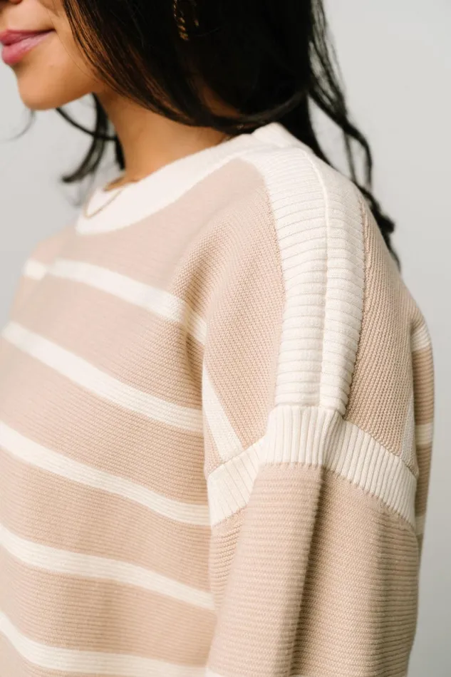 Women Sweaters Baltic Born Conway Striped Sweater Natural