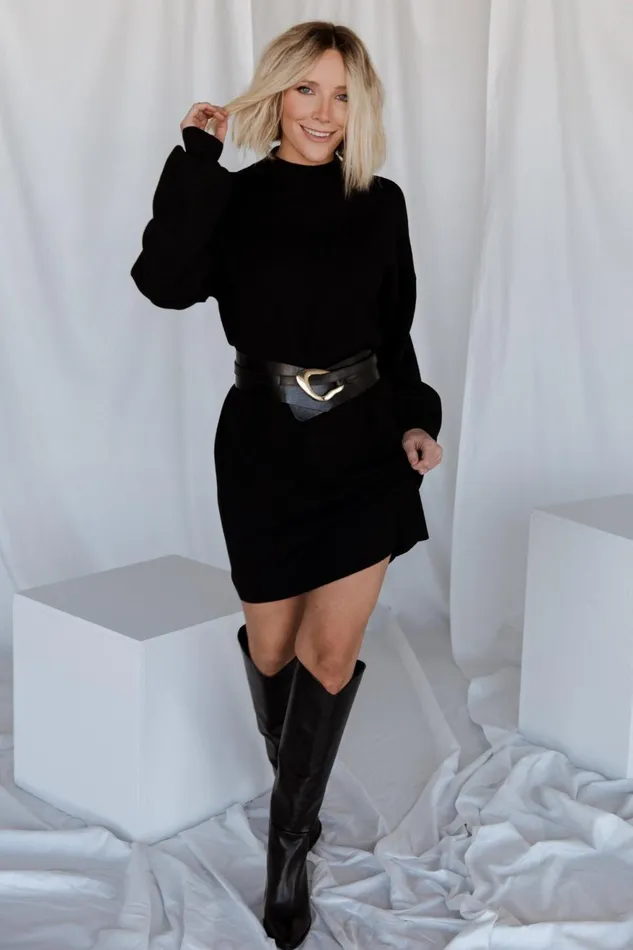 Women Sweaters Baltic Born Jennings Sweater Dress Black
