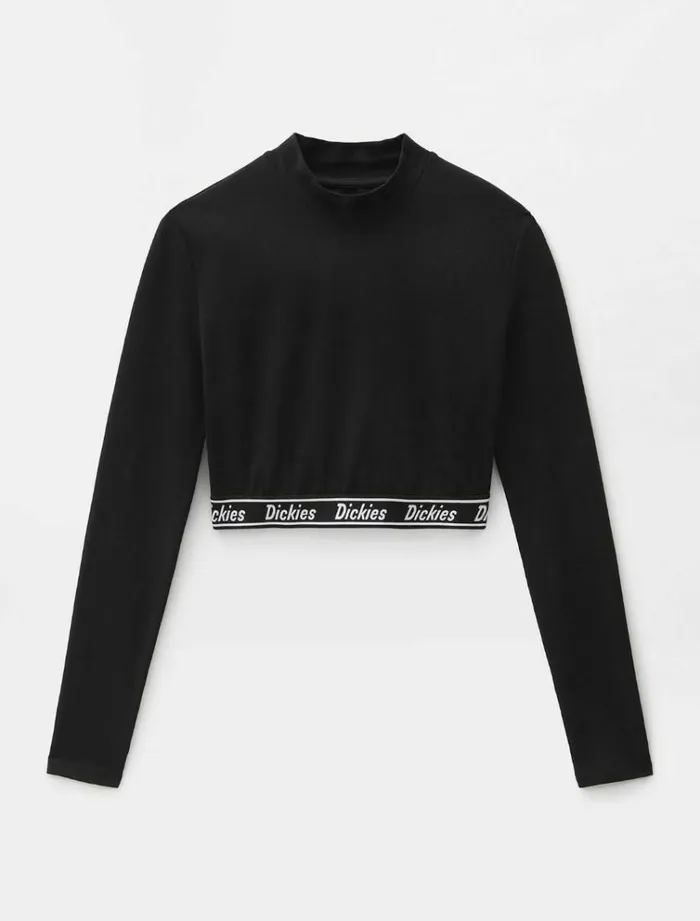 Women TShirts and Tops Dickies Petersburg Crop TShirt Black