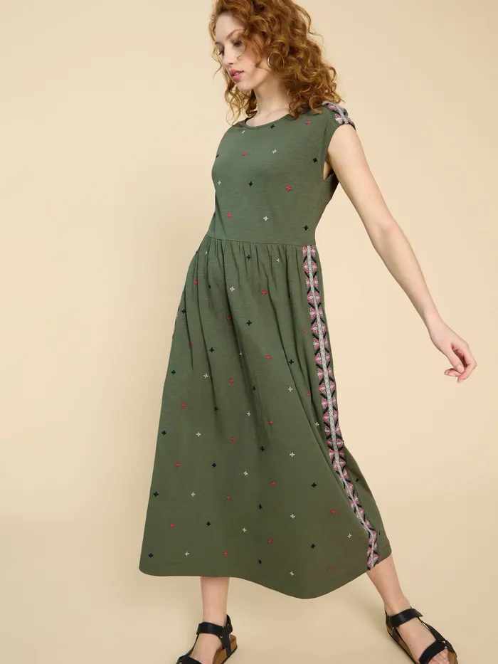 Women White Stuff Clothing Addison Embroidered Cotton Dress