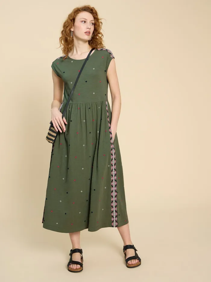 Women White Stuff Clothing Addison Embroidered Cotton Dress Women White Stuff Clothing Addison Embroidered Cotton Dress