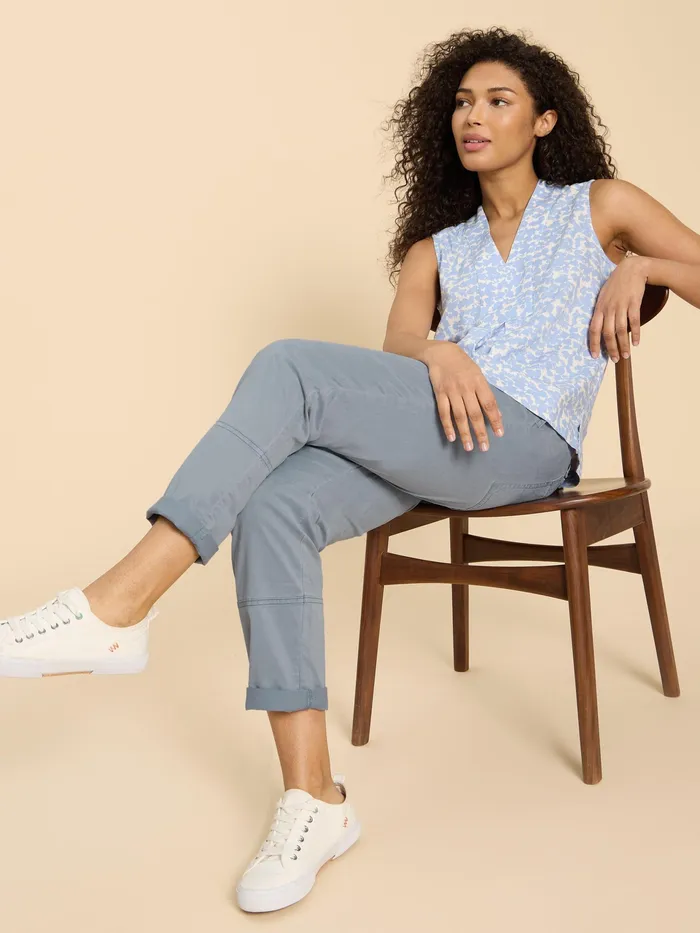Women White Stuff Clothing Blaire Cotton Blend Trouser
