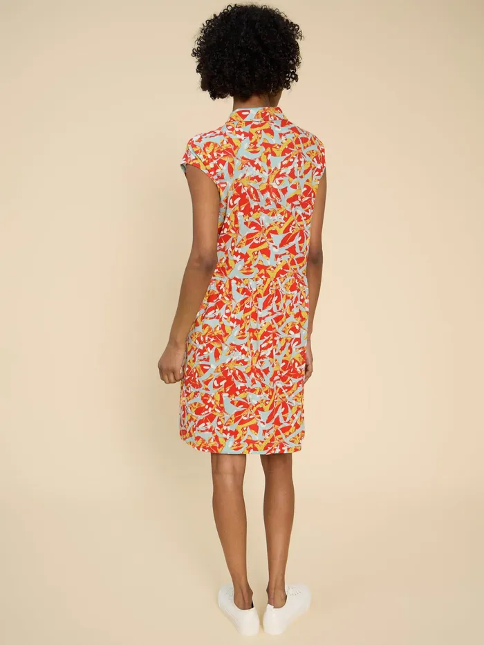 Women White Stuff Clothing Everly Printed Jersey Shirt Dress
