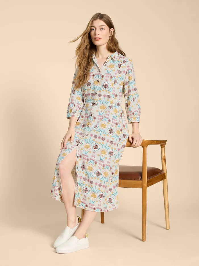 Women White Stuff Clothing Hayden Linen Blend Shirt Dress Women White Stuff Clothing Hayden Linen Blend Shirt Dress