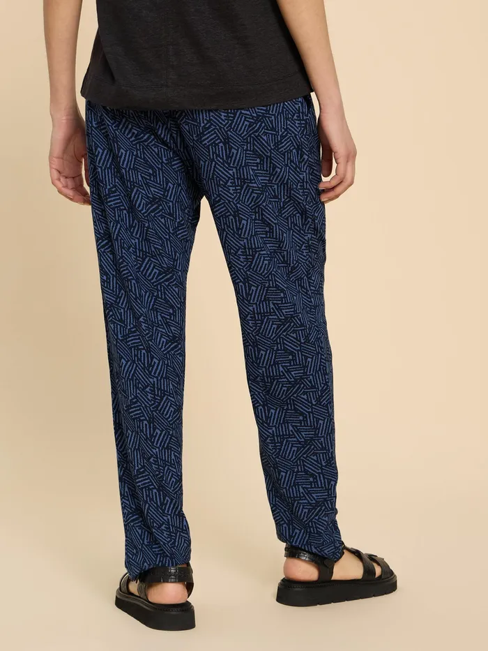 Women White Stuff Clothing Maison Eco Vero Printed Jersey Trouser