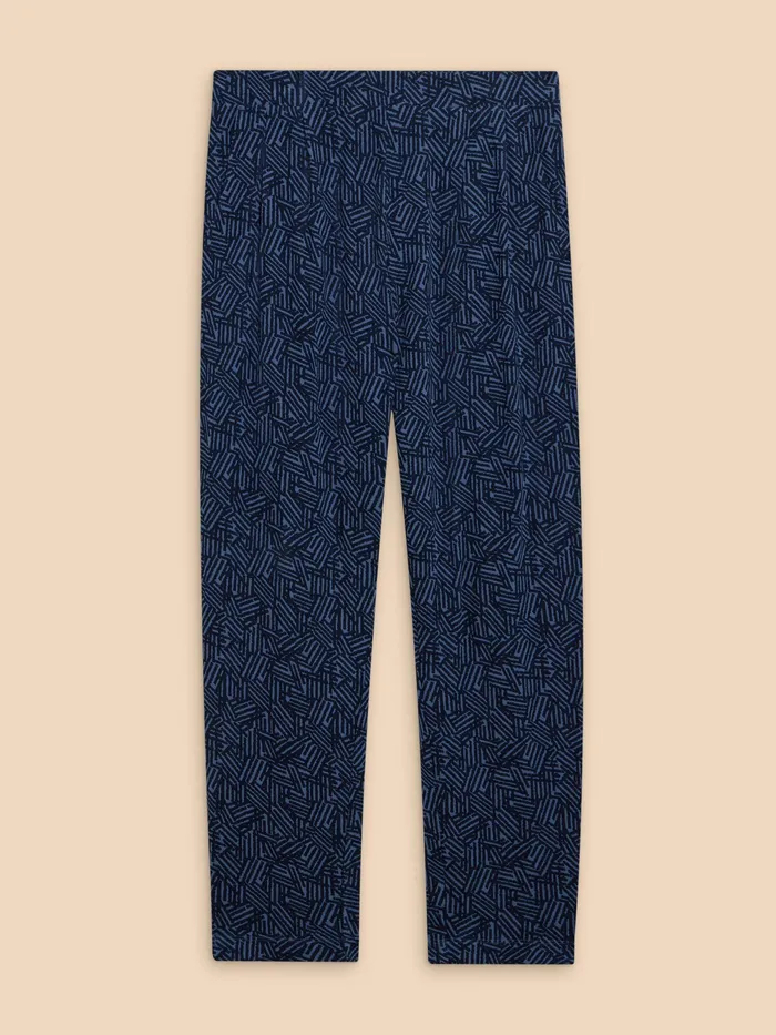 Women White Stuff Clothing Maison Eco Vero Printed Jersey Trouser