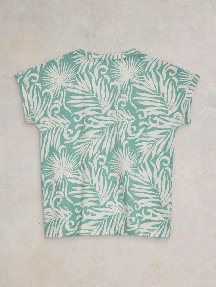 Women White Stuff Clothing NELLY NOTCH NECK COTTON TEE