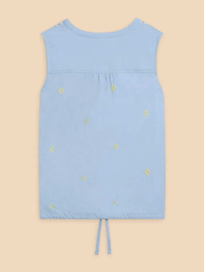 Women White Stuff Clothing TULIP JERSEY SLEEVELESS SHIRT Women White Stuff Clothing TULIP JERSEY SLEEVELESS SHIRT