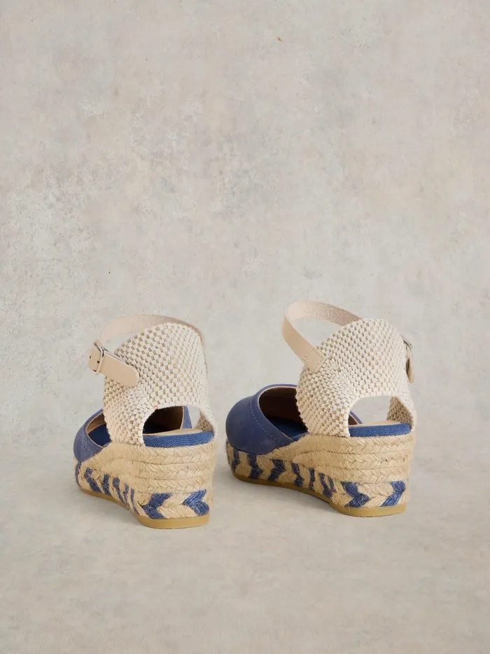 Women White Stuff Footwear Suede Closed Espadrille Wedge Women White Stuff Footwear Suede Closed Espadrille Wedge