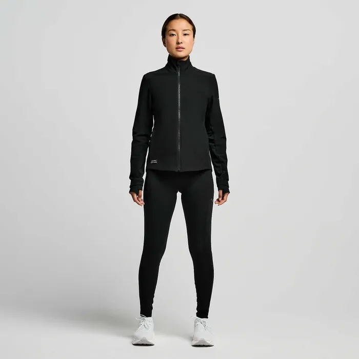 Women Women8217s Hurricane Soft Shell Jacket Black Tops Saucony Women Women8217s Hurricane Soft Shell Jacket Black Tops Saucony