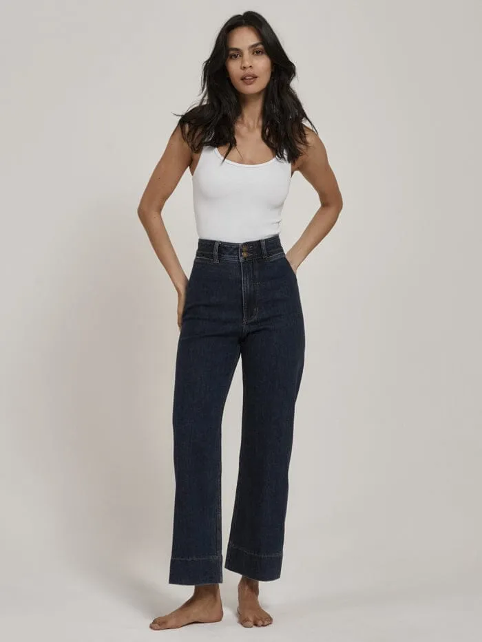 Womens Belle Stretch Jean Dark Rinse Blue Thrills Denim