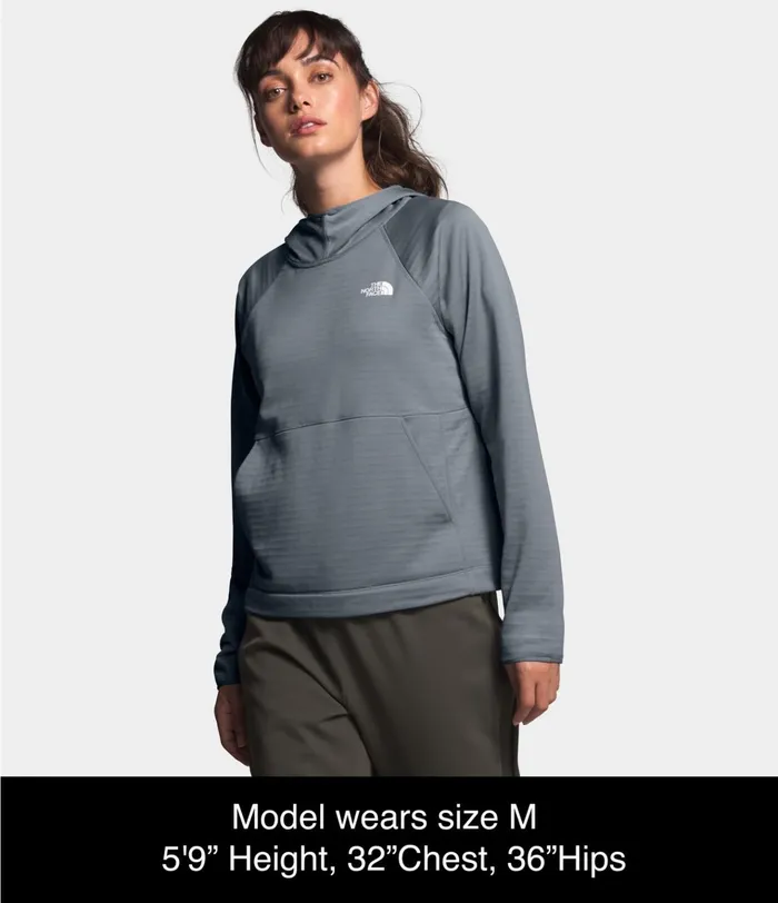 Womens Echo Rock Pullover Hoodie Mid Grey The North Face Hoodies and Sweatshirts