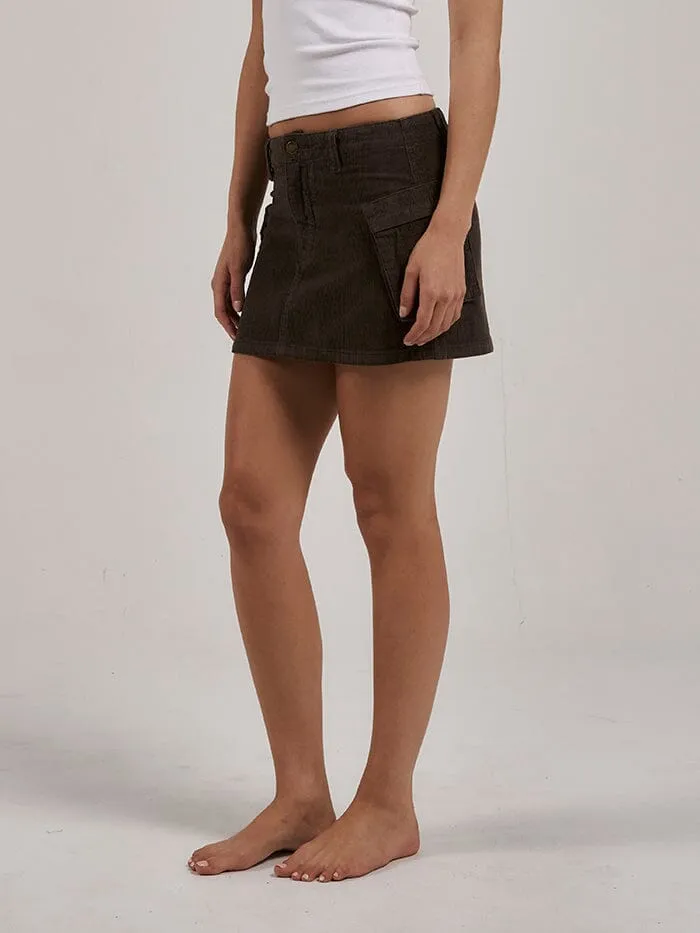 Womens Lottie Cord Cargo Skirt Tarmac Thrills Skirts