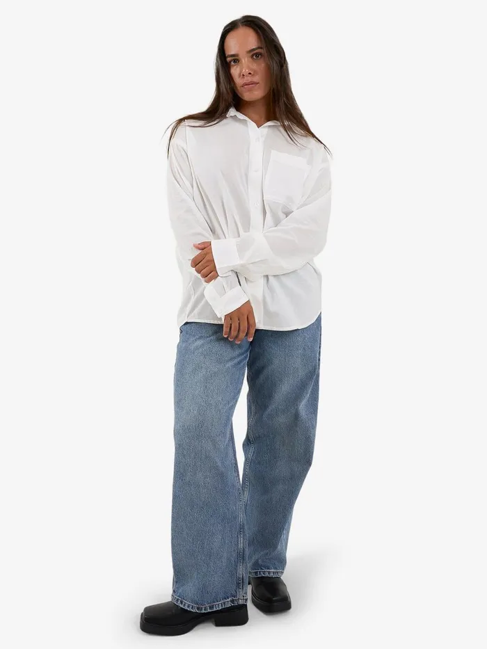 Womens Parker Shirt White Thrills Tops and Tees
