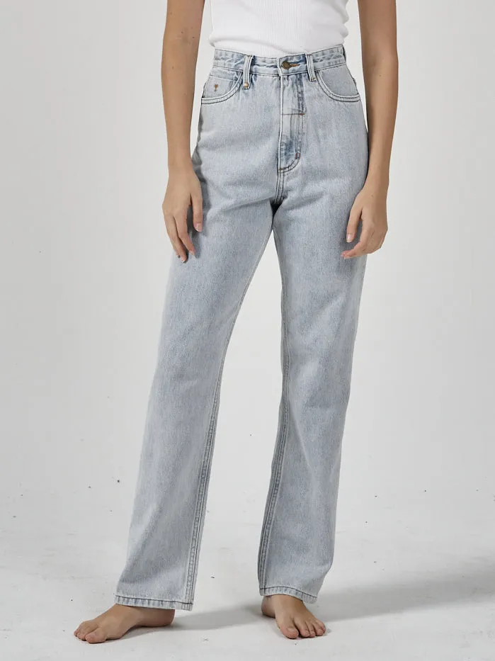 Womens Pulp Jean Faded Generation Blue Thrills High Waisted Jeans