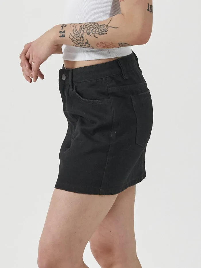 Womens Sophie Skirt Black Rinse Thrills Skirts