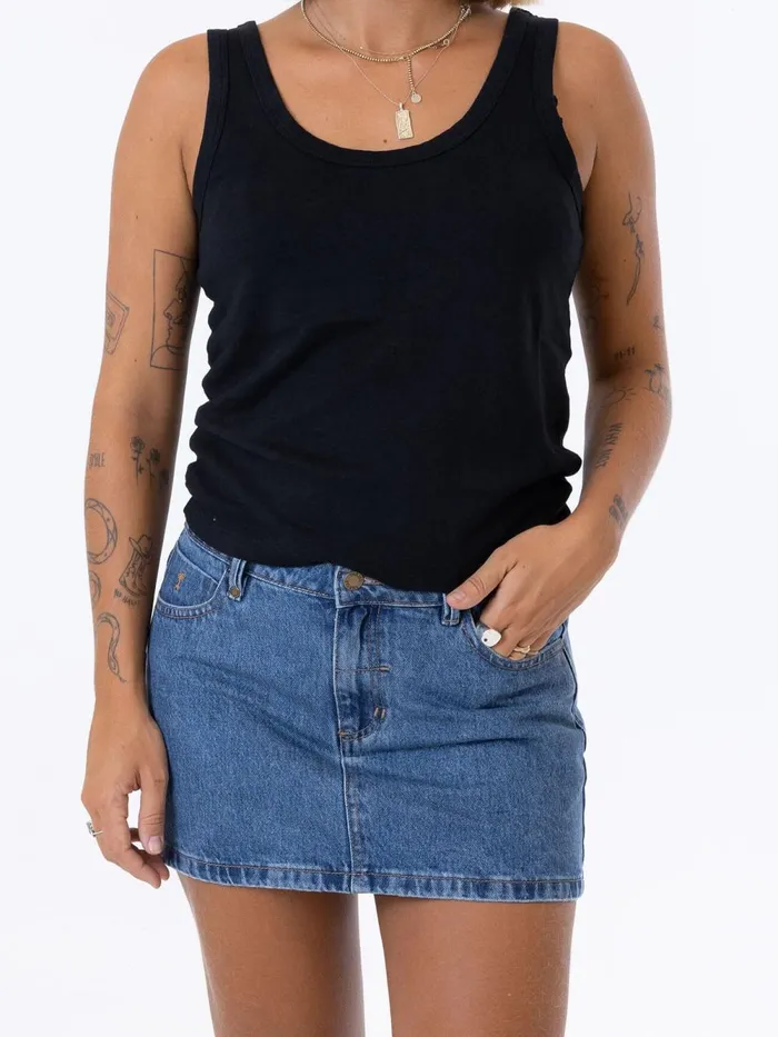 Womens Sophie Skirt Highway Blue Thrills Denim Skirts