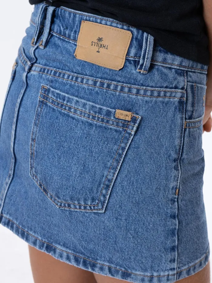 Womens Sophie Skirt Highway Blue Thrills Denim Skirts