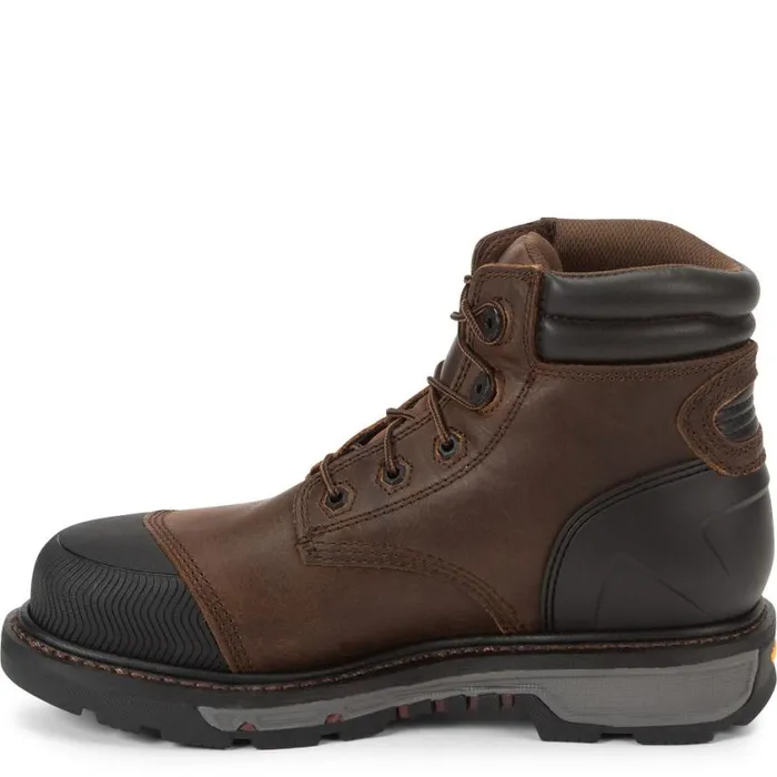 Work Men Justin Boots Warhawk 6034 Nano Composite Toe Waterproof Work Boot Whiskey Brown 040brown041