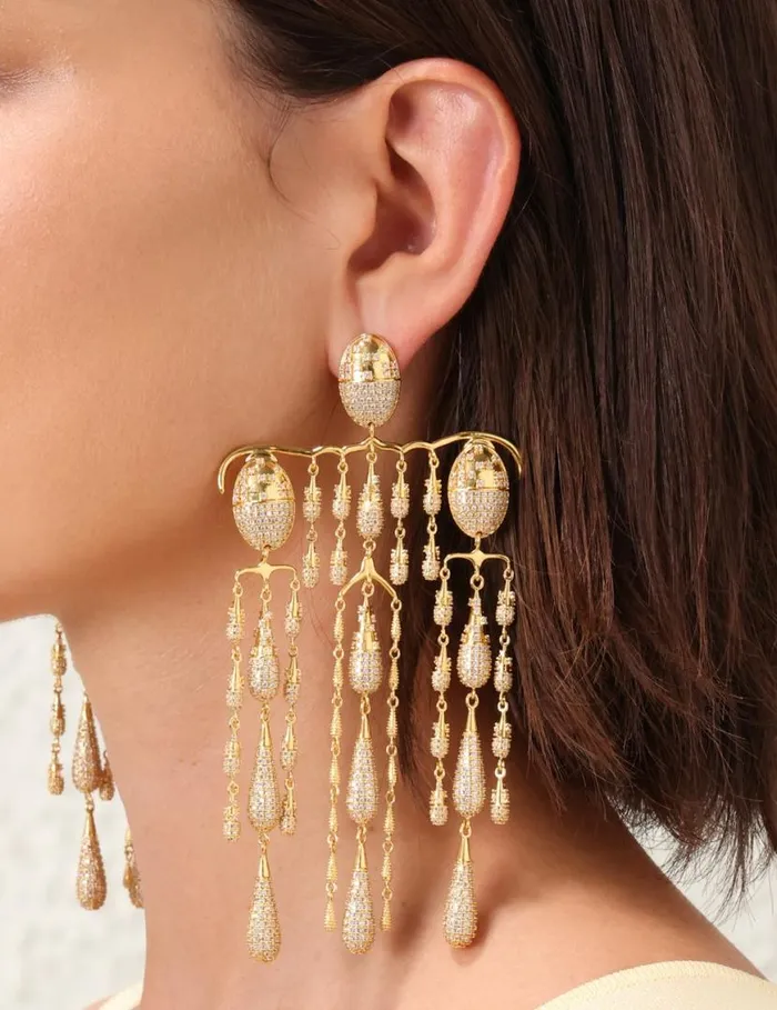Zimmermann Earrings Zimmermann Midnight Chandelier Gold 8211 Women