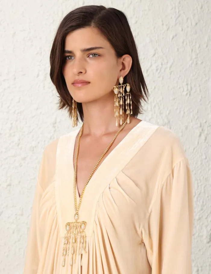 Zimmermann Earrings Zimmermann Midnight Chandelier Gold 8211 Women