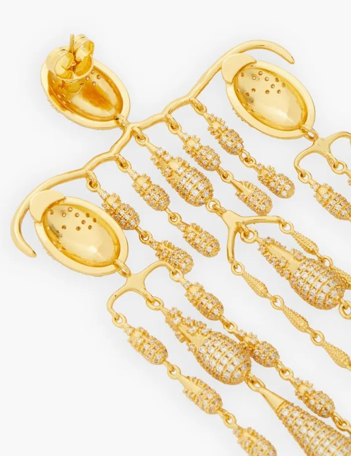 Zimmermann Earrings Zimmermann Midnight Chandelier Gold 8211 Women