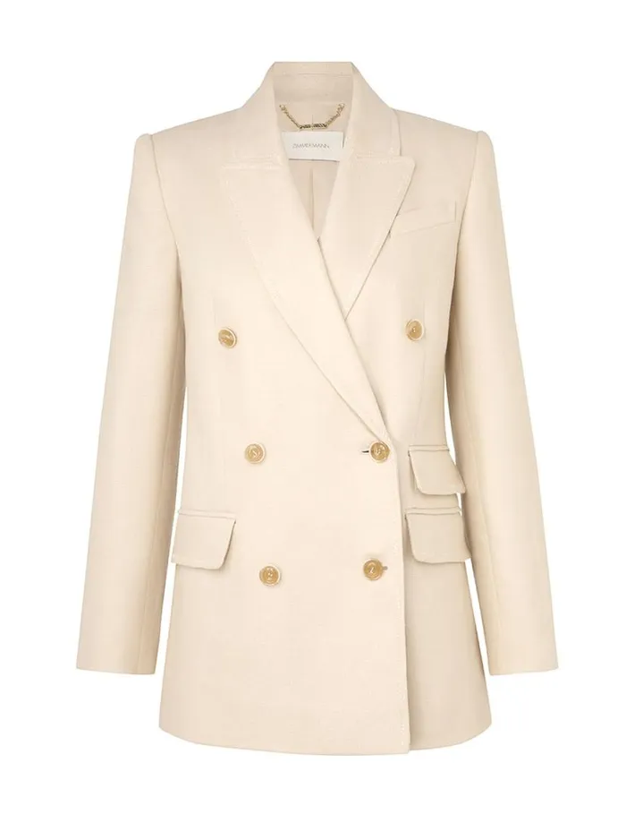 Zimmermann Jackets and Coats Matchmaker Tailored Jacket Straw 8211 Women