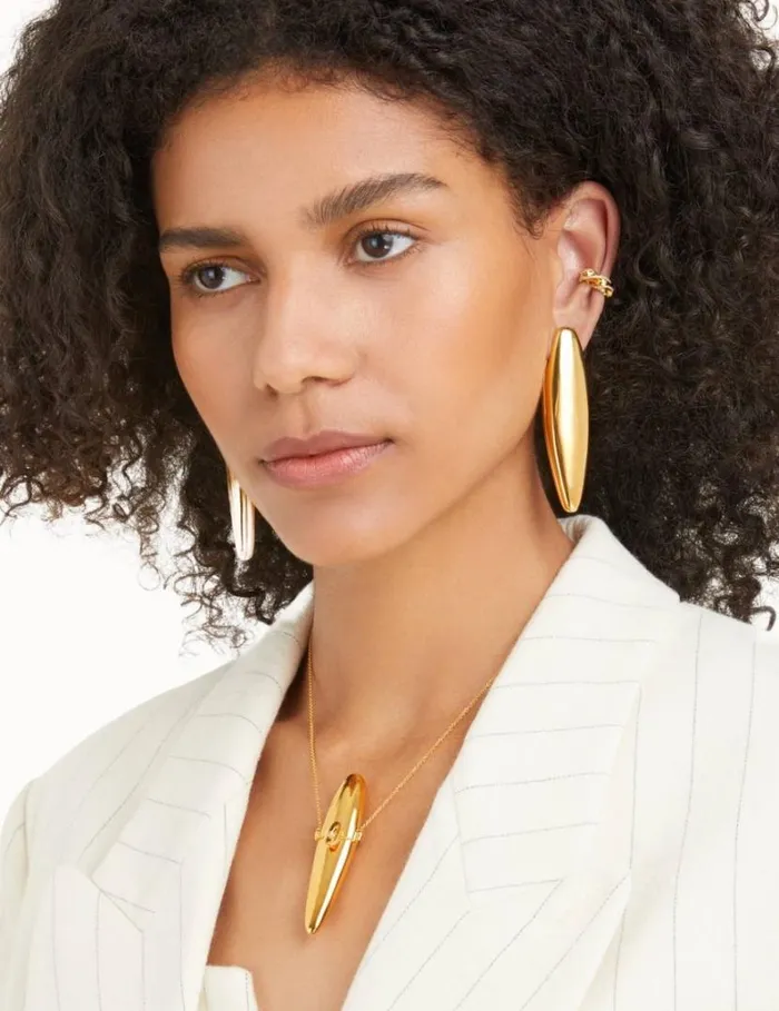 Zimmermann Jewellery Paint Stroke Earrings Gold 8211 Women
