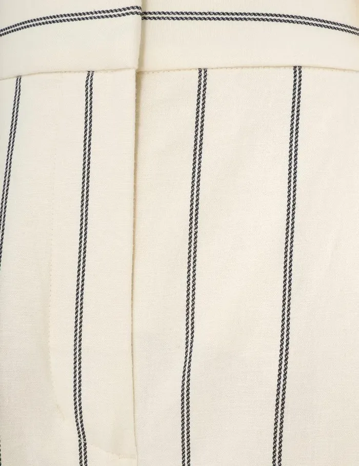 Zimmermann Shorts and Pants Natura Cropped Barrel Pant Navycream Stripe 8211 Women